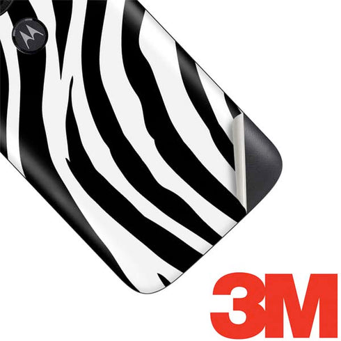 Zebra Print Moto E5 Play Skin